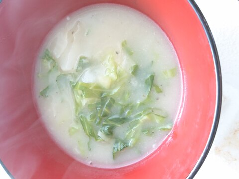 菊芋とキャベツのクリームスープ